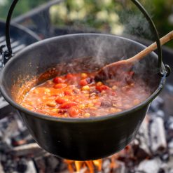 Hanging Cooking Pot with Bean Stew - Firepits UK - Lifestyle - LoRes07522600x600