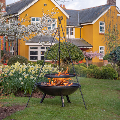 Fire Pit Tripod Grill, Cooking Fire Pit, Fire Pit Cooking Tripod, Firepit Grill Rack, BBQ Firepit