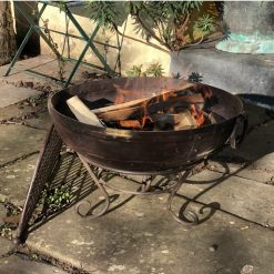 Indian Fire Pit Bowl, Fire Bowls UK, Firepits UK, Outdoor fire Pit, Steel firepit