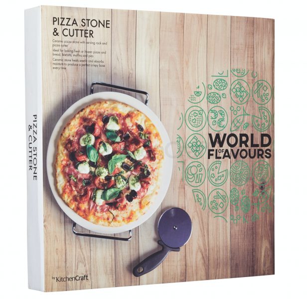 Pizza Stone and Cutter - Firepits UK - Lo Res