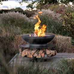 Firepits UK, Log Store, Fire Bowls UK, Outside Log Storage, Outdoor Fire Pit