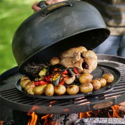 Roasting Oven - Smoker Box on Swing Arm BBQ rack - Fire Pit - Lifestyle - Firepits UK - WEB 600x600 - Lo Res