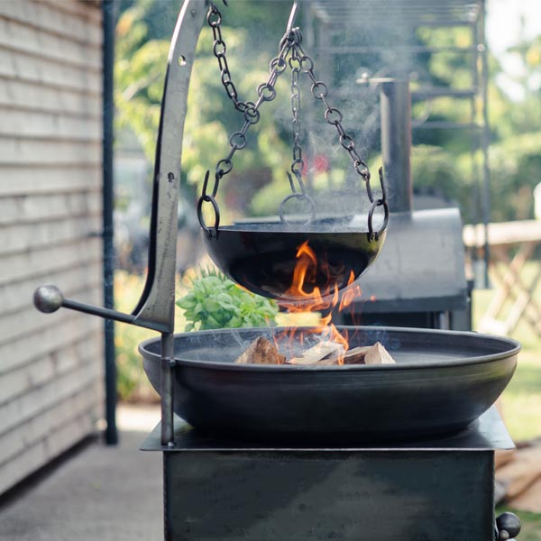 outdoor cooking over fire