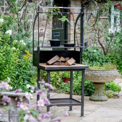 Katherine Wheel BBQ on stand on patio - Lifestyle - Firepits UK - LoRes600x600 494