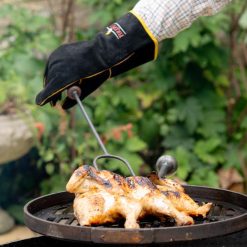 Sausage fork as part of our outdoor fire pit range