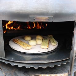 Complete Outdoor Kitchen with Dome Oven - Lifestyle oven open 3 - Firepits UK - WEB 600x600 - Lo Res