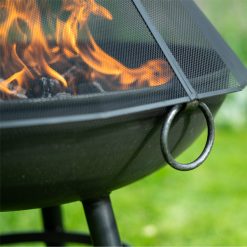 Outdoor firepit for family bbqs. See out range of bbq firepits by firepits uk.