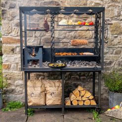 Asado Maximo Complete Lit with Food - Firepits UK - Lifestyle - LoRes07721600x600